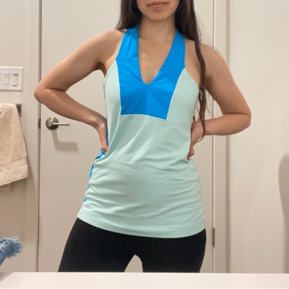 Lululemon blue halter tank top